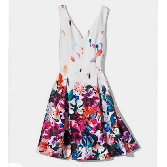 Dkny Dresses & Skirts - Dkny Floral-print fit & flare dress
